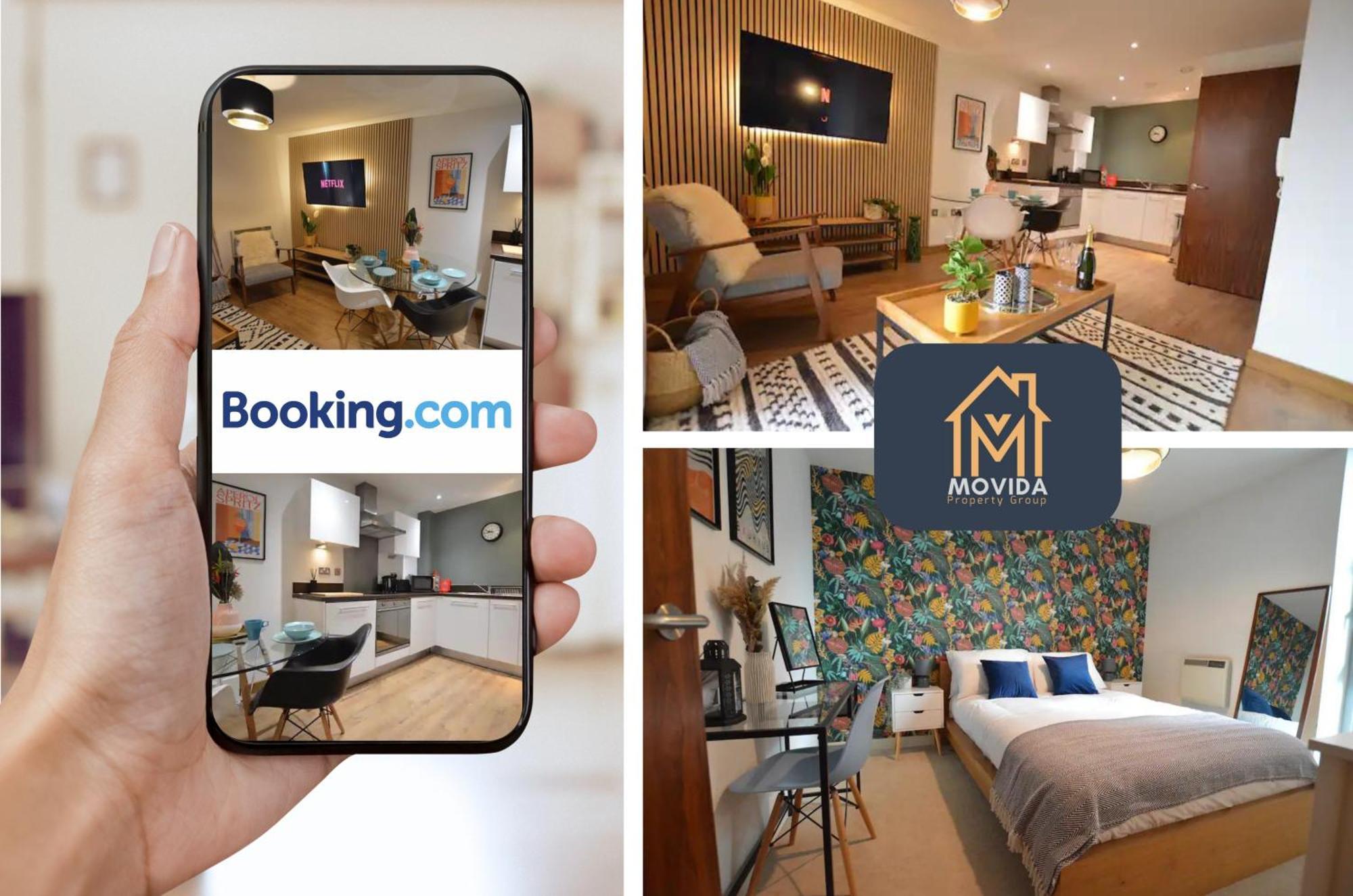 Lgi Stunning 1 Bedroom Apartment By Movida Property Group Short Lets & Serviced Accommodation Leeds  Exterior foto